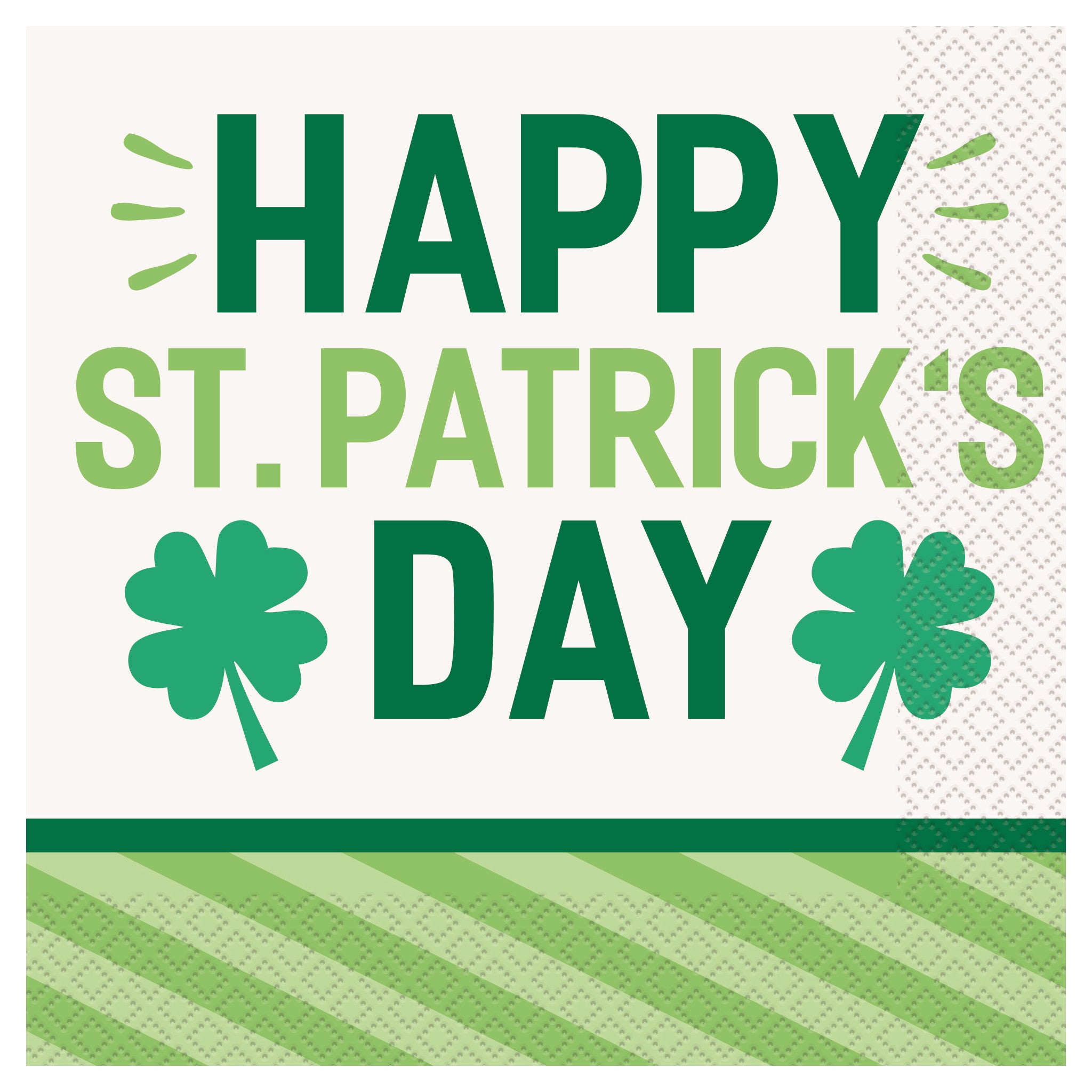 Lucky Clover St. Patrick's Day Lunch Napkins 16ct